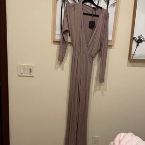 JLUXLABEL Taupe Jumpsuit